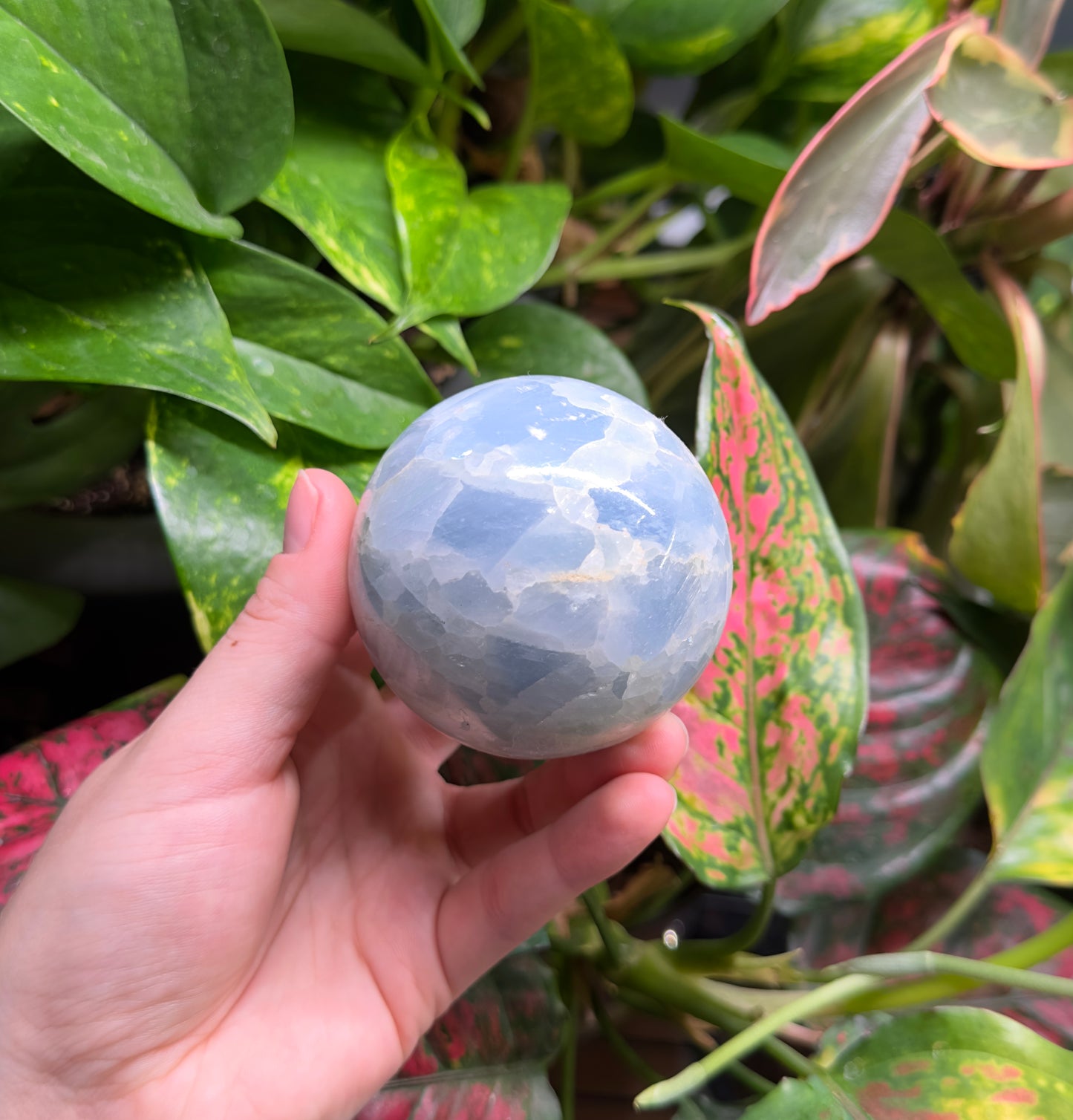 Blue Calcite Sphere