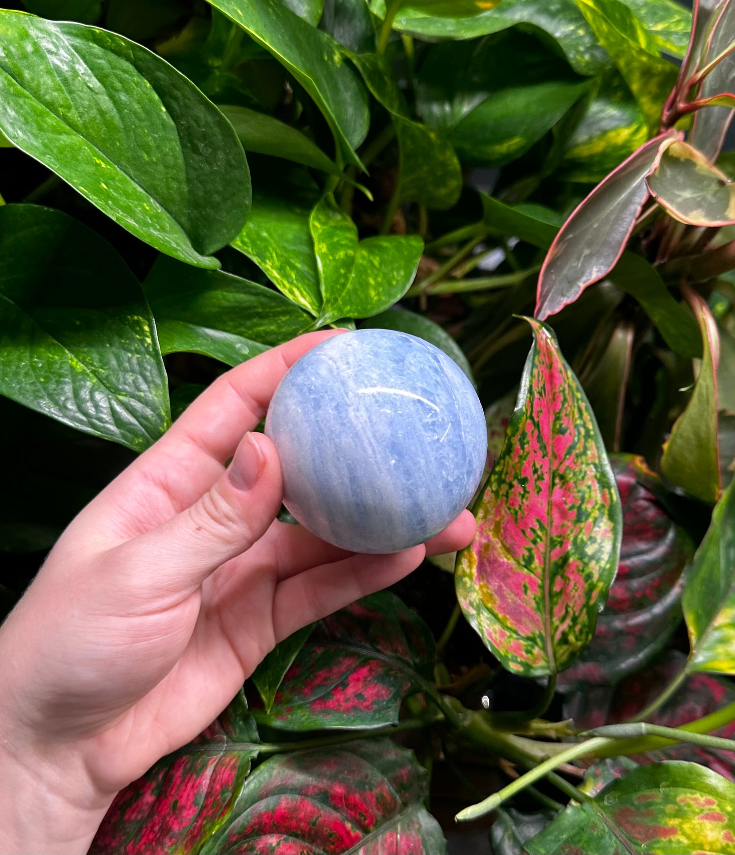 Blue Calcite Sphere