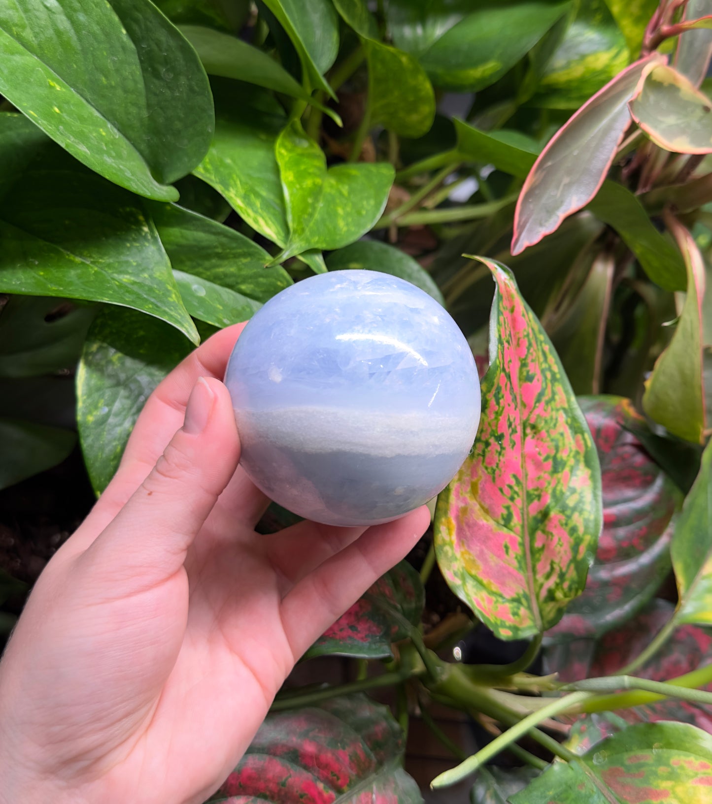 Blue Calcite Sphere