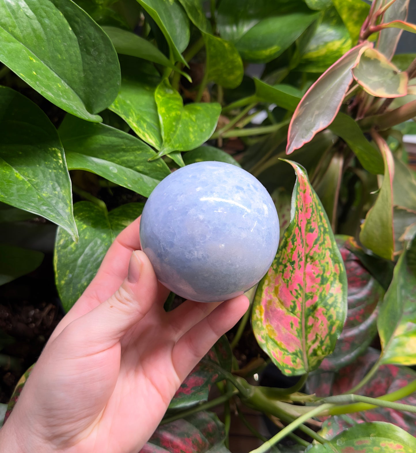 Blue Calcite Sphere